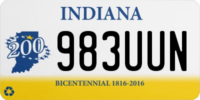 IN license plate 983UUN