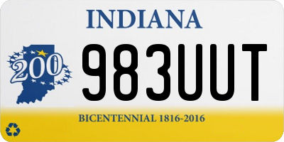 IN license plate 983UUT