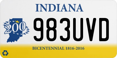 IN license plate 983UVD