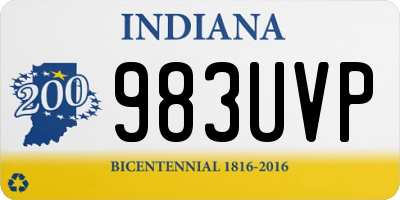 IN license plate 983UVP