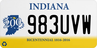 IN license plate 983UVW