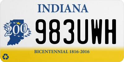 IN license plate 983UWH