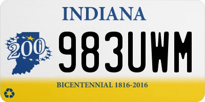 IN license plate 983UWM