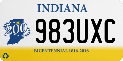 IN license plate 983UXC