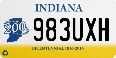 IN license plate 983UXH