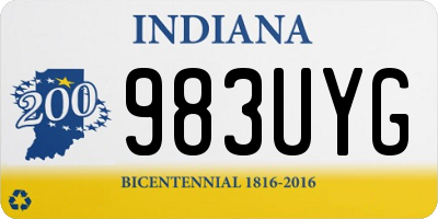 IN license plate 983UYG