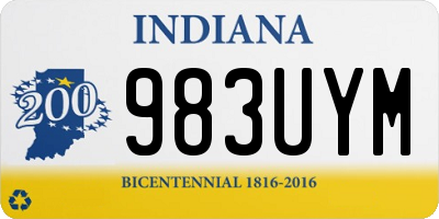 IN license plate 983UYM