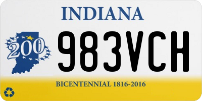 IN license plate 983VCH