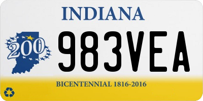 IN license plate 983VEA