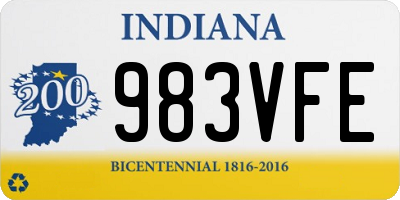 IN license plate 983VFE