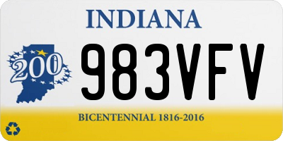 IN license plate 983VFV