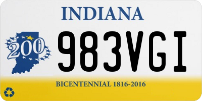 IN license plate 983VGI