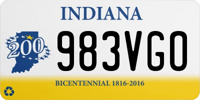 IN license plate 983VGO