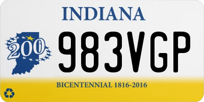 IN license plate 983VGP