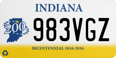 IN license plate 983VGZ