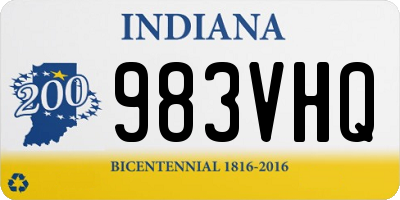 IN license plate 983VHQ