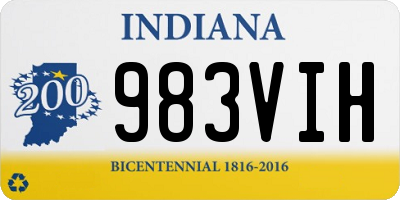 IN license plate 983VIH