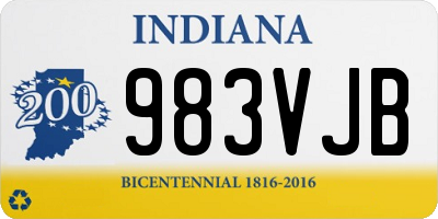 IN license plate 983VJB