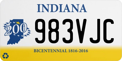 IN license plate 983VJC