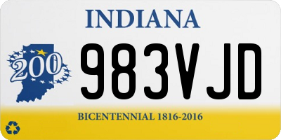 IN license plate 983VJD