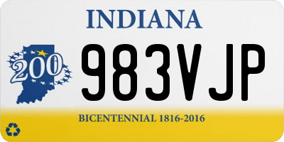 IN license plate 983VJP