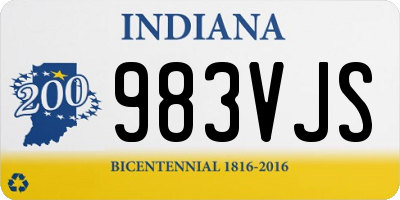 IN license plate 983VJS