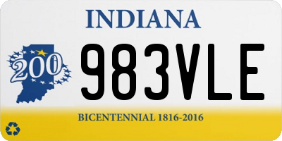 IN license plate 983VLE