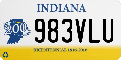 IN license plate 983VLU