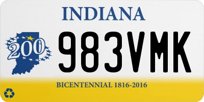 IN license plate 983VMK