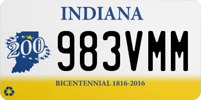 IN license plate 983VMM