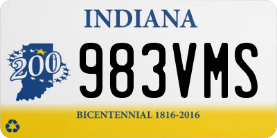 IN license plate 983VMS