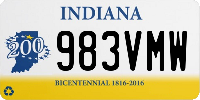 IN license plate 983VMW