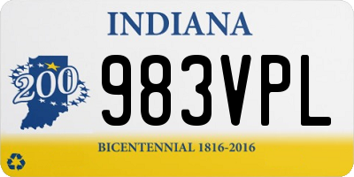 IN license plate 983VPL