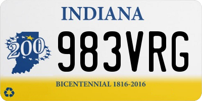 IN license plate 983VRG