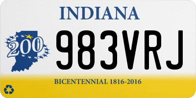 IN license plate 983VRJ