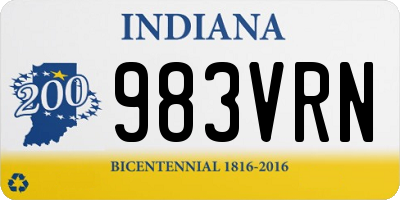 IN license plate 983VRN