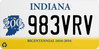 IN license plate 983VRV