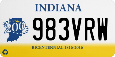 IN license plate 983VRW