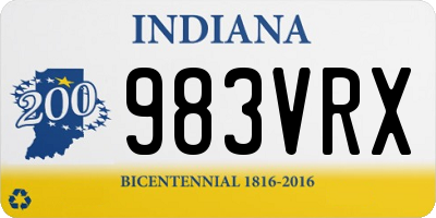 IN license plate 983VRX