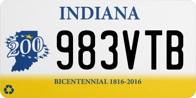 IN license plate 983VTB