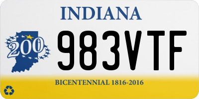 IN license plate 983VTF