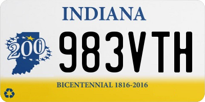 IN license plate 983VTH