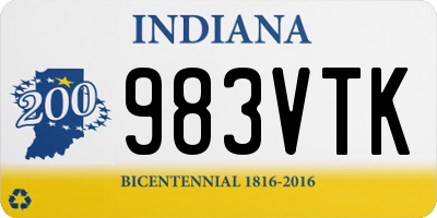 IN license plate 983VTK