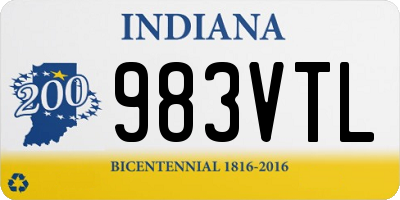 IN license plate 983VTL