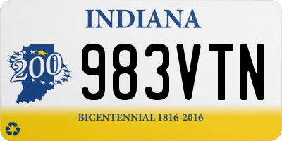 IN license plate 983VTN