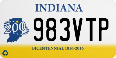 IN license plate 983VTP