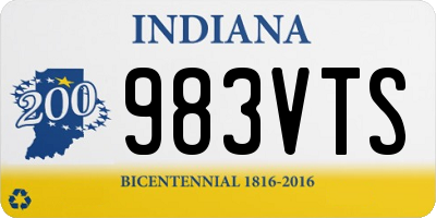 IN license plate 983VTS