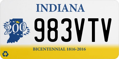 IN license plate 983VTV