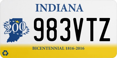 IN license plate 983VTZ