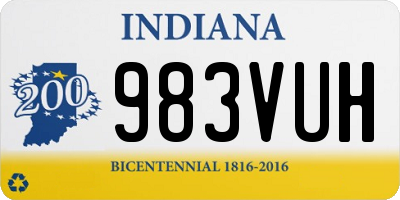 IN license plate 983VUH